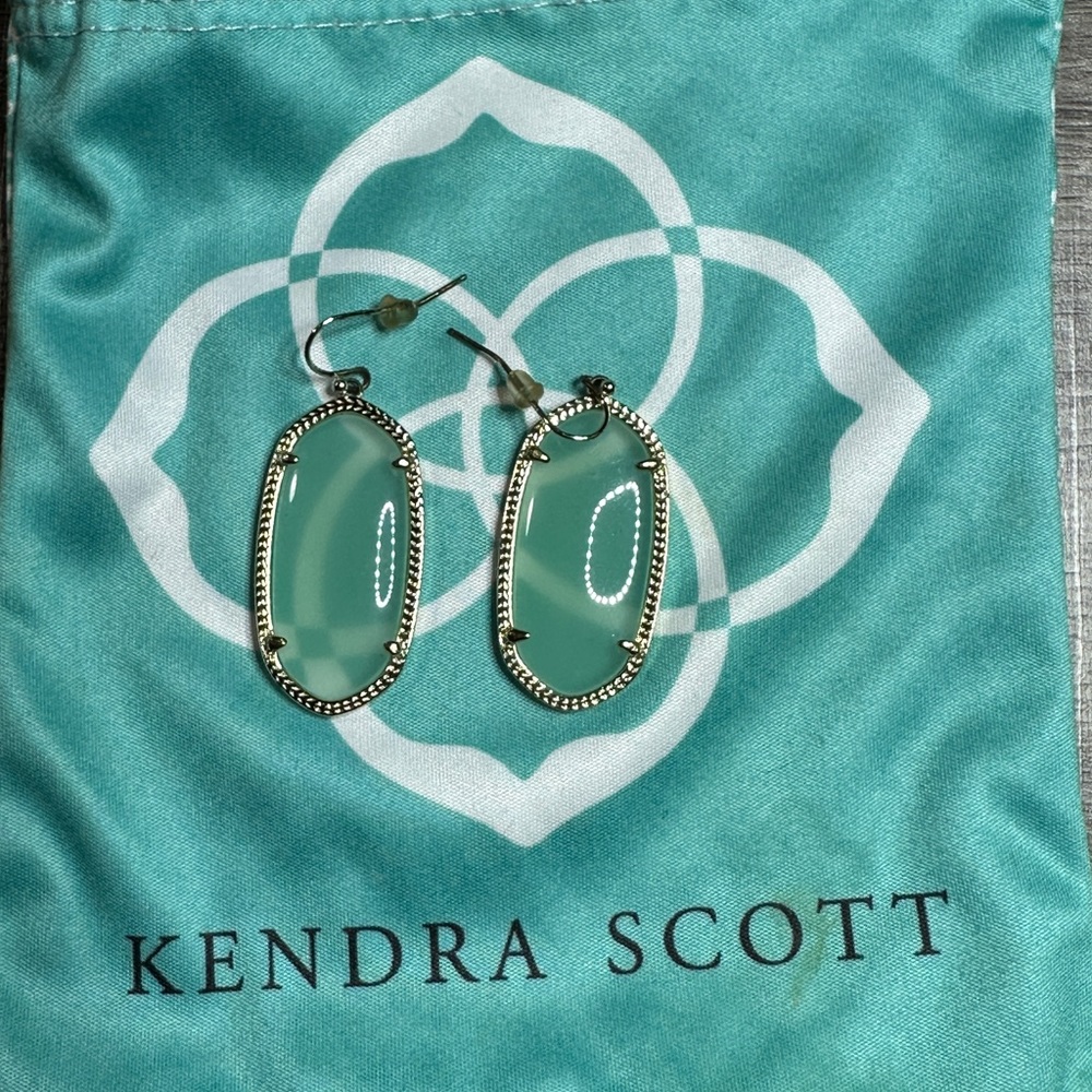 Kendra Scott green earrings